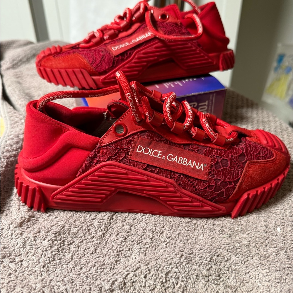 Dolce & Gabbana Kids Bold Red Sneakers